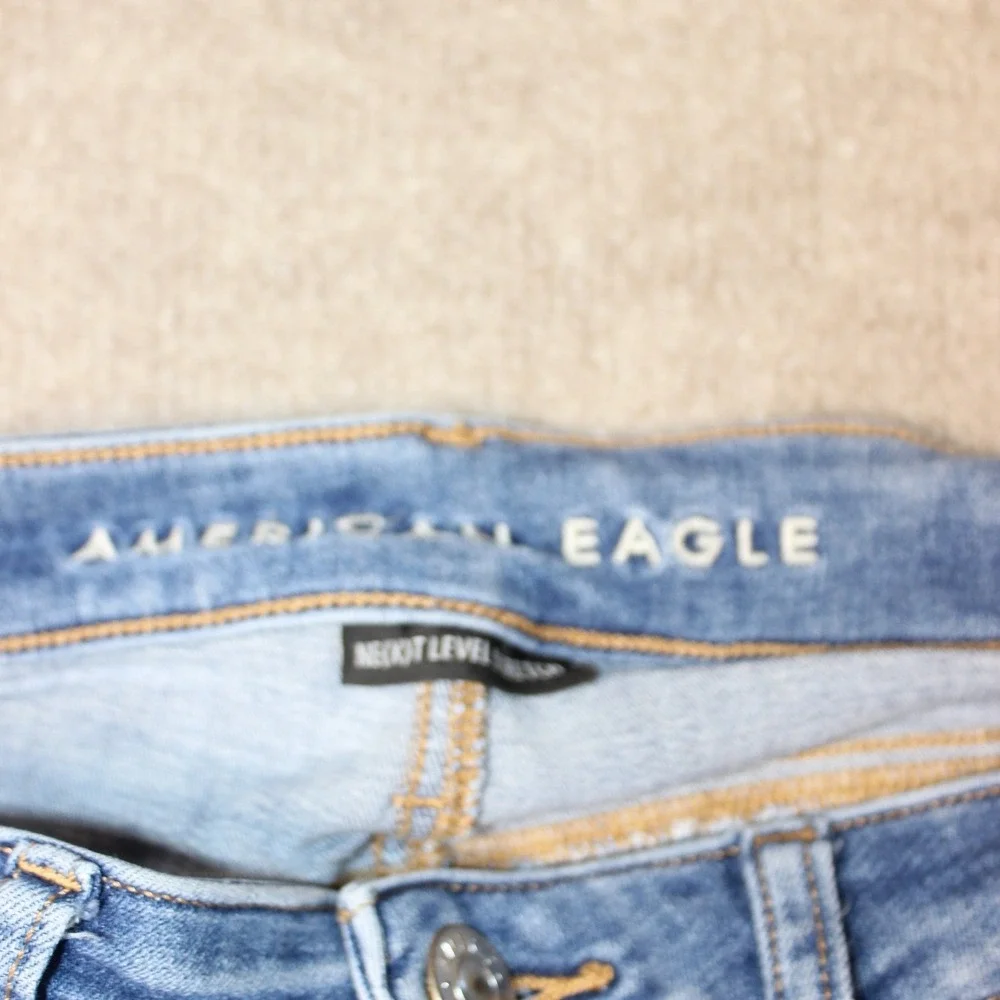 American Eagle Next Level Stretch High Waisted Skinny Jeans Medium Wash Denim